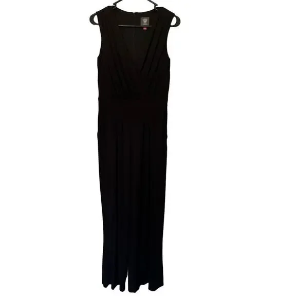 Vince Camuto Black Sleeveless Wide Leg Jumpsuit Women's Size S