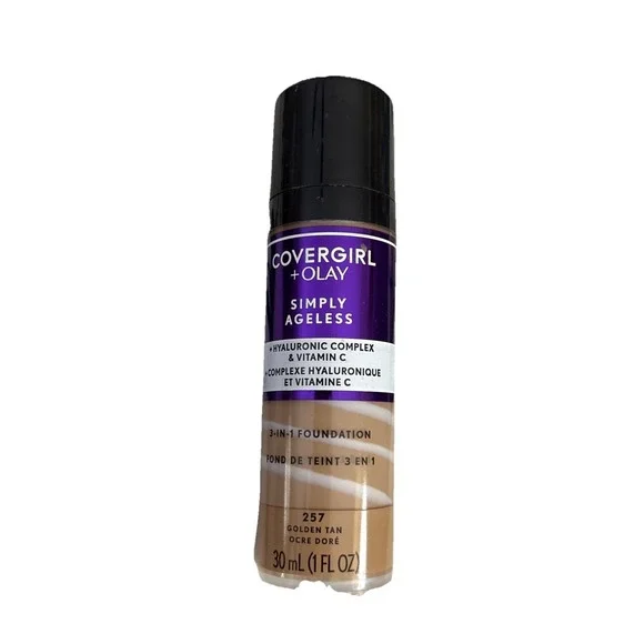 CoverGirl + Olay Simply Ageless 3-in-1 Liquid Foundation 257 Golden‎ Tan
