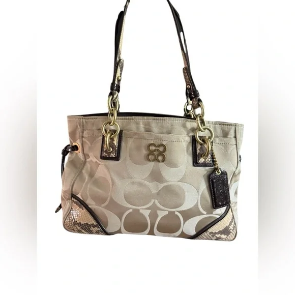 Coach Colette Signature Satchel / Carryall | Very Good Condition