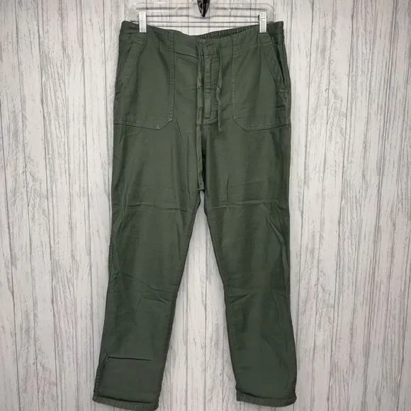 Womens Size M J.Crew Camp Pants Green EUC
