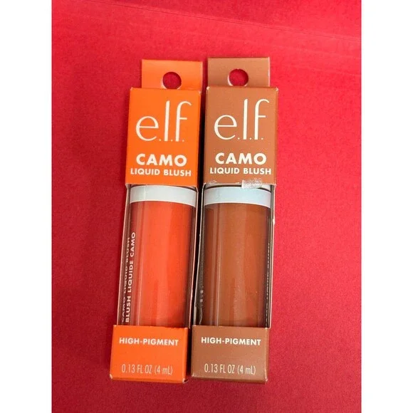 e.l.f. Camo Liquid Blush Coral Crush and Copper Etiquette NEW in packaging