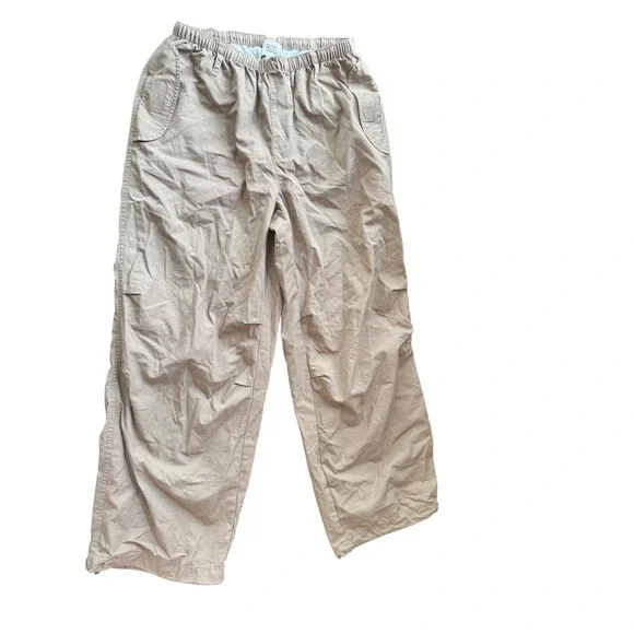 BDG Urban Outfitters Tan Cargo Pants‎ Drawstring Utility Streetwear Womens S
