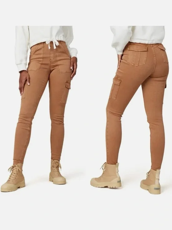 Spanx 20311T Stretch Twill Ankle Cargo Pant Honey Glow