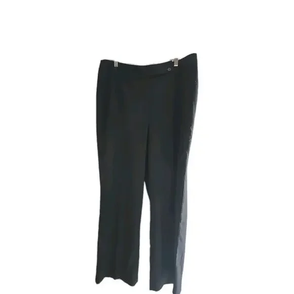 Pursuits‎ Ltd Black Straight Leg High Rise Career Casual Pants Womans Size 16