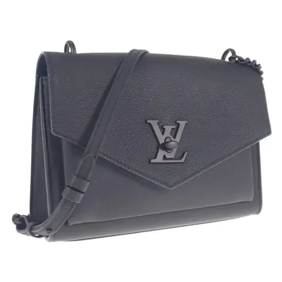 Louis Vuitton My LockMe BB Monochrome Shoulder Bag Calfskin Black