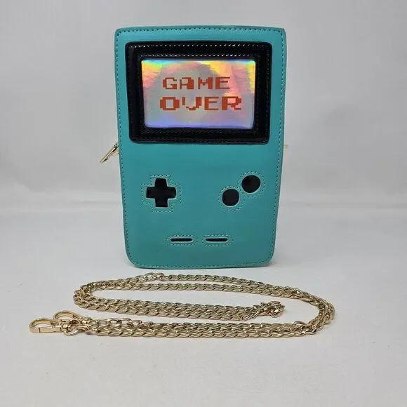 Bewaltz Retro 8-Bit Gamer Handbag Green Women Unisex Video Games Retro‎