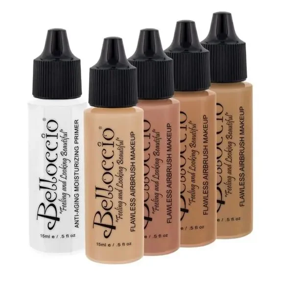 Bellaccio Airbrush Makeup Fair Tone Set Foundation‎ Cosmetic Kit