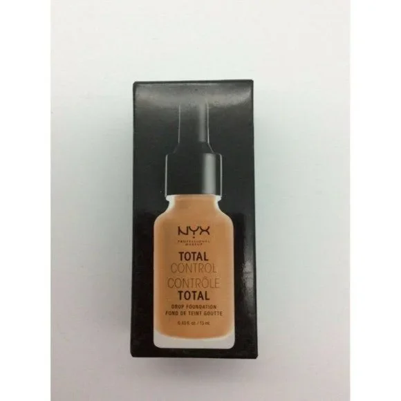 NYX Total Control Drop Foundation ~ New In Box ~ Full Size, Nutmeg