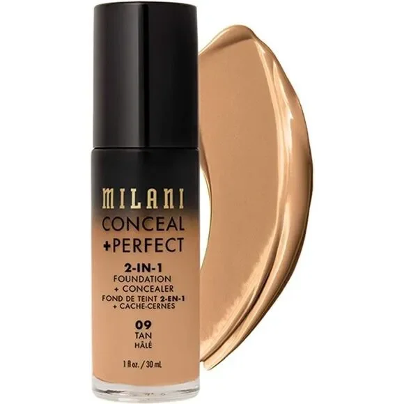 09 Tan Matte Milani Conceal + Perfect 2-in-1 Foundation + Concealer