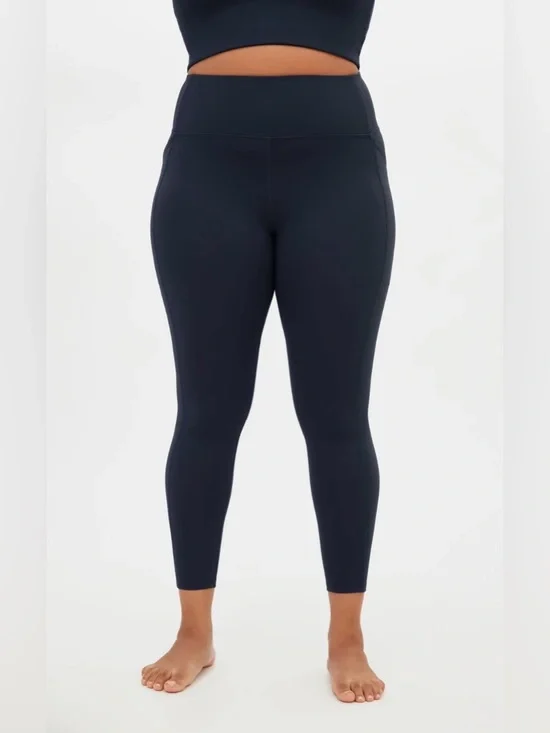 Girlfriend Collective Skyline Compressive Pocket Leggings High Rise Blue Large