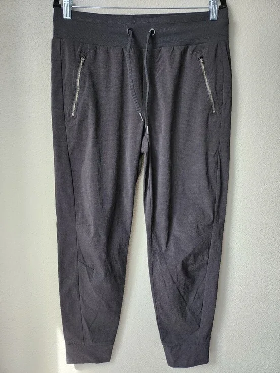 Athleta Trekkie North High Rise Joggers Size 10 In Black