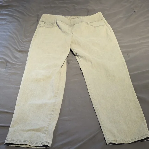Ruby Rd. Women's Straight Leg Pants in Light Gray