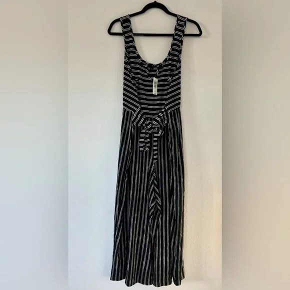 NWT Torrid Black & White Stripe Rib Culotte Jumpsuit Boho Playsuit Wide Leg