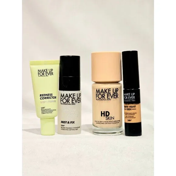 New 4 pcs Make Up forever foundation routine