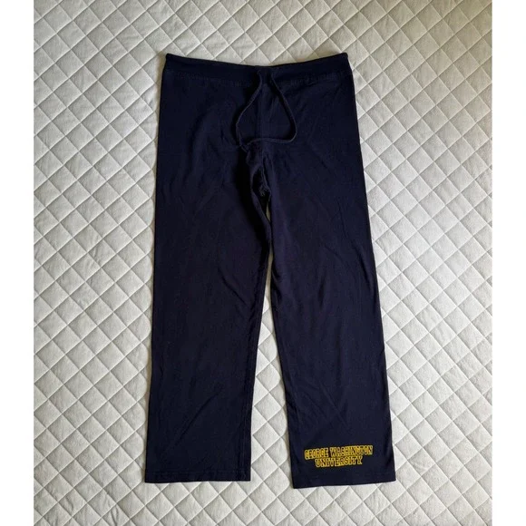 VTG 90s George Washington University‎ Navy Blue Sweatpants Sz M Classic College