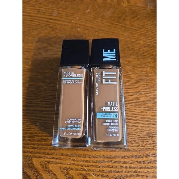 2‎ PK Maybelline Fit Me Matte Poreless Oil Free Foundation 362 Truffle