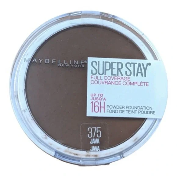 Maybelline Super Stay Full Coverage Powder Foundation Java 375 0.21 oz 16‎ hrs