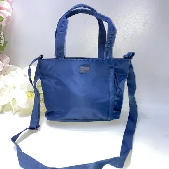 Tommy Hilfiger Canvas Tote Blue Small