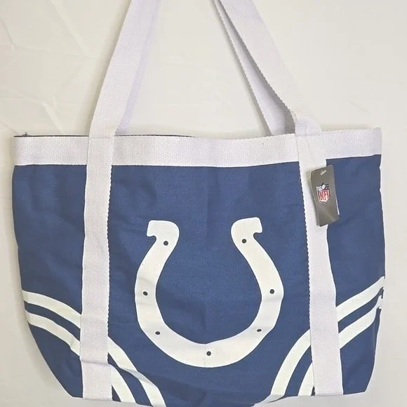 NFL Indianapolis Colts Canvas Tote Bag, ProFANity by‎ LittleArth, 73015-COLT NEW
