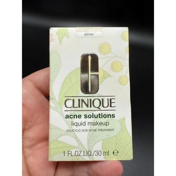 Clinique Acne Solutions Liquid Makeup Foundation 1 FL.OZ Salicylic Acid used 1 x