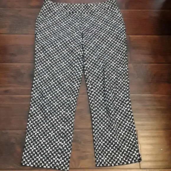 Laundry by Shelli Segal Print Design Pants Casual Work Office Feminine Boho