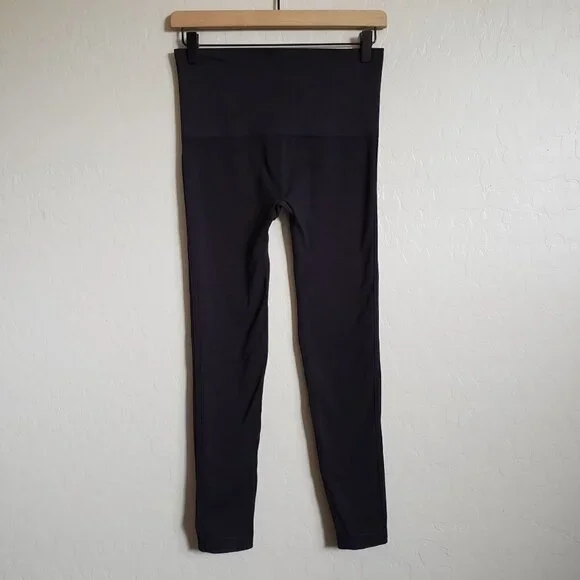 SPANX Look at Me Now Seamless Leggings High-Rise Black Size Women's Large FL3515