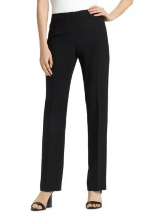Lafayette 148 New York Wool Slacks Black Size 12