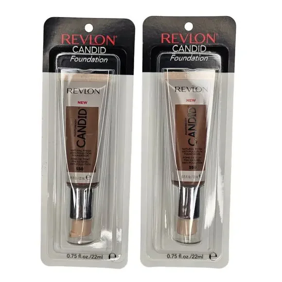 REVLON Candid Photoready Foundation #550 Makeup Bundle of 2