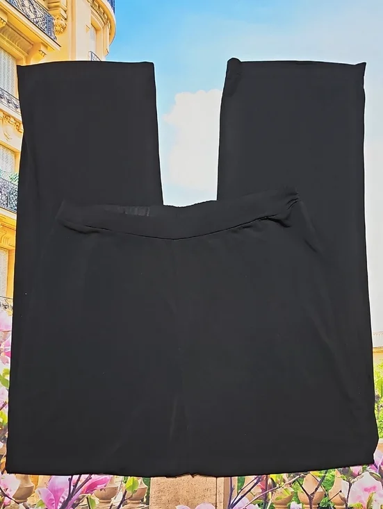 Midnight Velvet‎ Elegant Black Women's Pants Size Large Tall