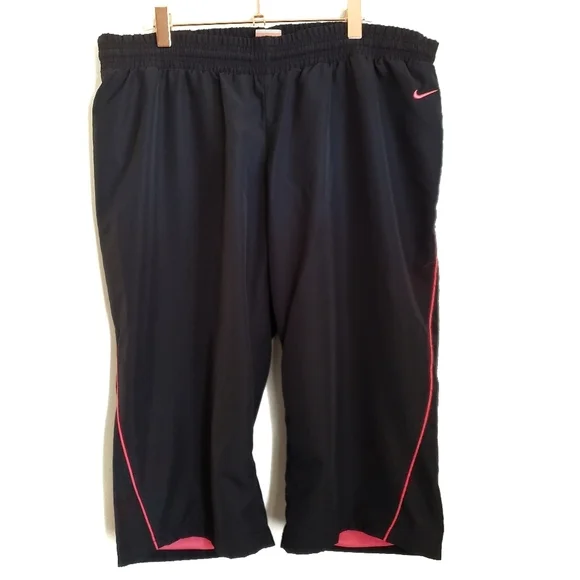 Nike Pants L Large Black Capri Track The Athletic Dept