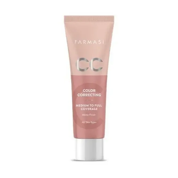 Farmasi CC Color Correcting Cream Full Coverage All Skin Tipes 1 Fl. Oz