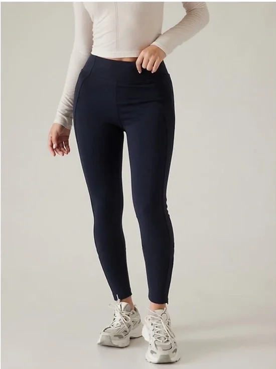 NWT Athleta Delancey Skyline Tight Leggings Pants Navy Blue High Rise‎ Sz 1X