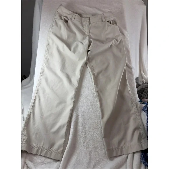 Adidas Clima Lite Women's Size 8 Khaki Pants Cool Breathable Chic‎ Comfort