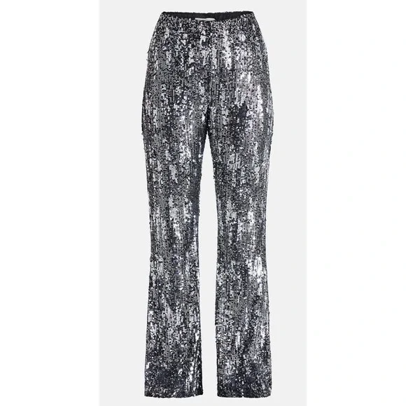 No Boundaries Sequin Flare Pants, Women's and Women's Size Large