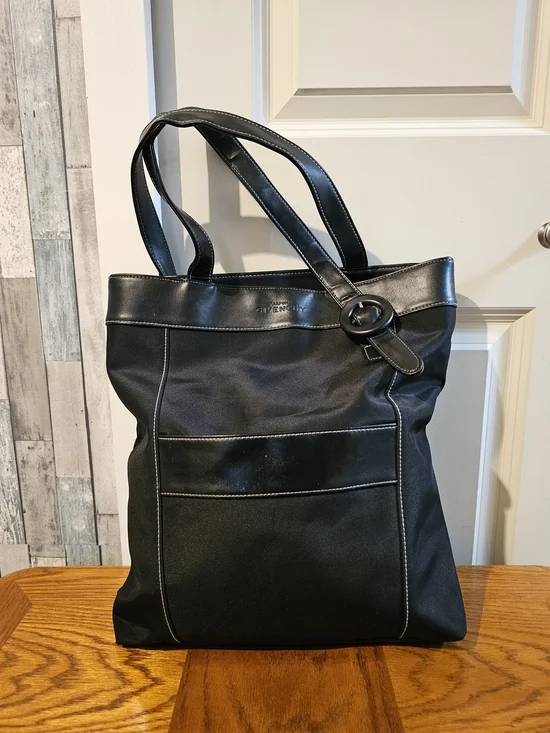 Givenchy Sleek Black Women’s Tote with Leather Trim