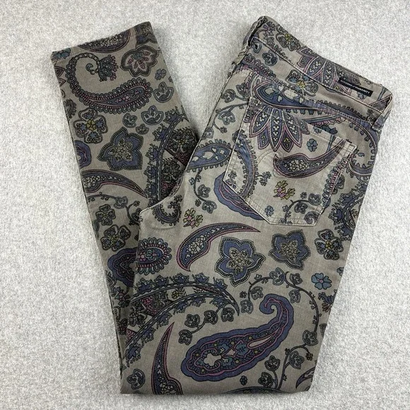 Citizens of Humanity Pants Womens‎ 29 Fits 36 Thompson Birch Corduroy Paisley