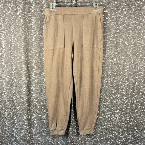 Zara Tan Jogger Pants Stretchy Waist‎