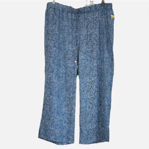 MICHAEL Michael Kors Woman Drawstring Wide Leg Cropped Pants Size:XL
