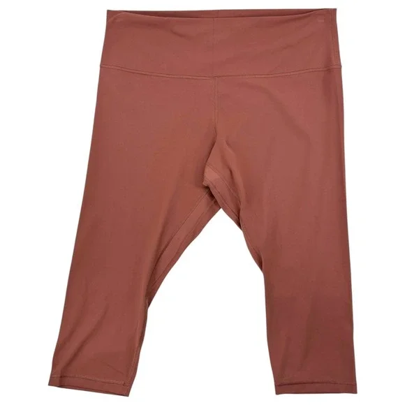 Lululemon Align High-Rise Crop 21 Spiced Chai Pink Nulu Leggings Size 20