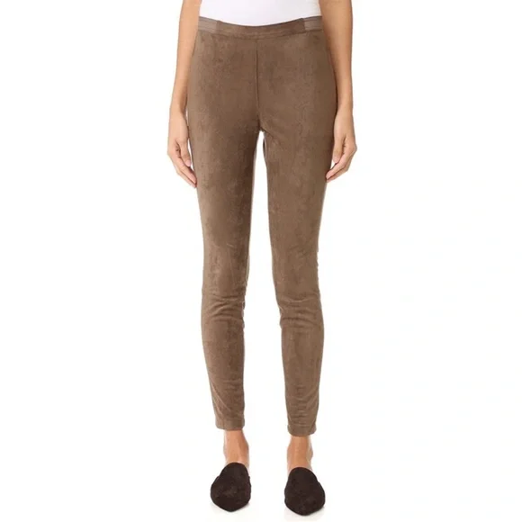 BB Dakota Bark Wilton Faux Suede Leggings Size Medium
