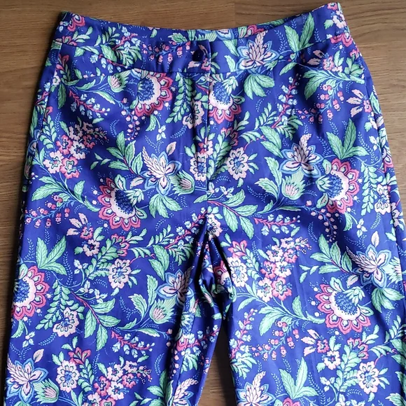 Appleseed's Petites Women's Size 8 Floral Stretch Pants 29
