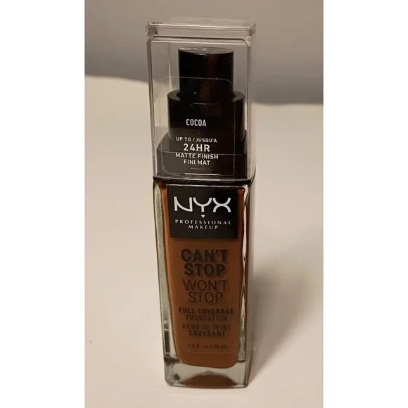 NYX Can't Stop Won't Stop 24H Full Coverage Foundation Cocoa‎