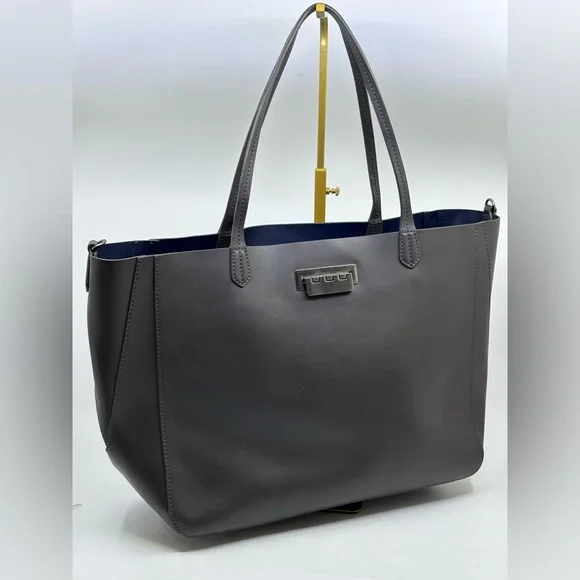 Zac Posen Eartha Folded tote handbag charcoal grey