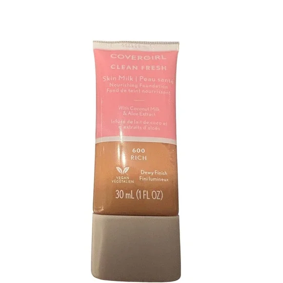 COVERGIRL Clean Fresh Skin Milk Nourishing Foundation 600 Rich Dewy‎ Finish 1 Oz