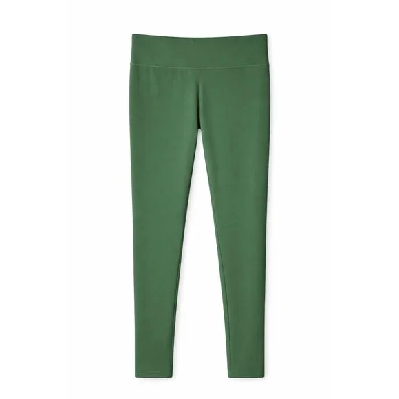 Danskin Size XL Womens High-Waisted Green Leggings Nylon/Spandex Blend