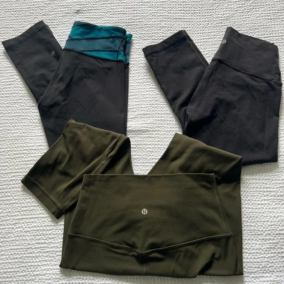 Lululemon Size 6 Leggings Bundle (3 pairs)