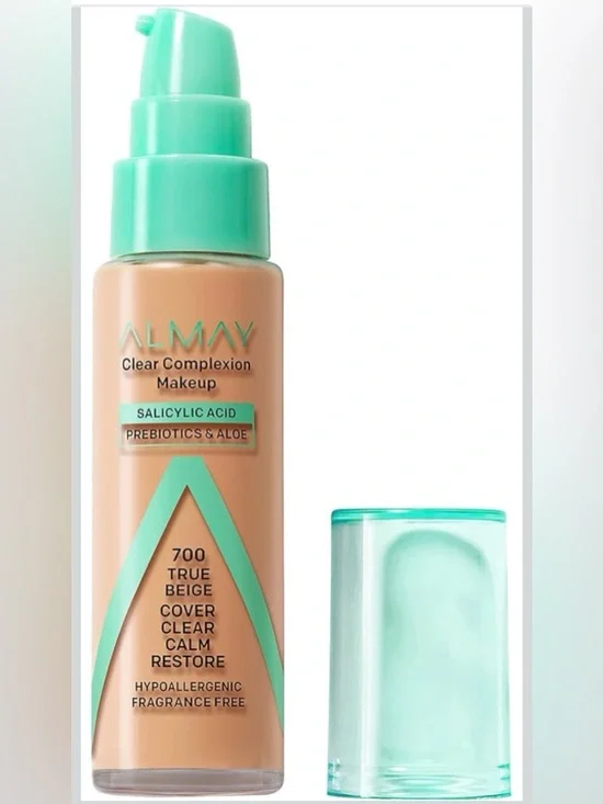 Almay Clear Complexion Acne Foundation Makeup 700 True Beige