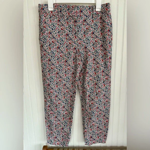 LOFT Floral Pants Size 8
