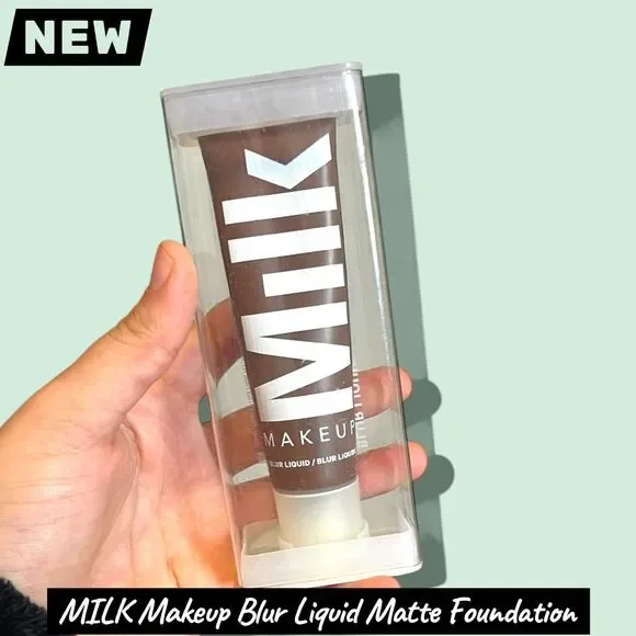 NEW MILK Makeup Blur Liquid Matte Foundation – Shade: Espresso (30 mL / 1 fl oz)