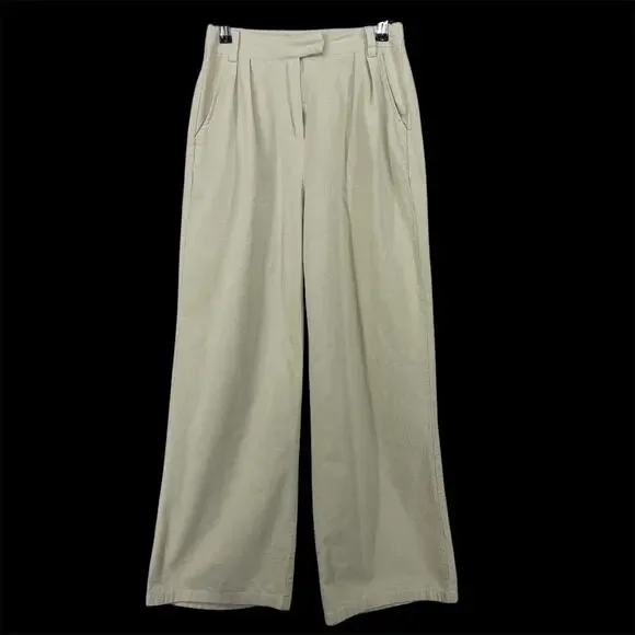 Nasty Gal 28x29 Size‎ 4 Wide Leg Trouser Pants High Rise Cream Neutral Office